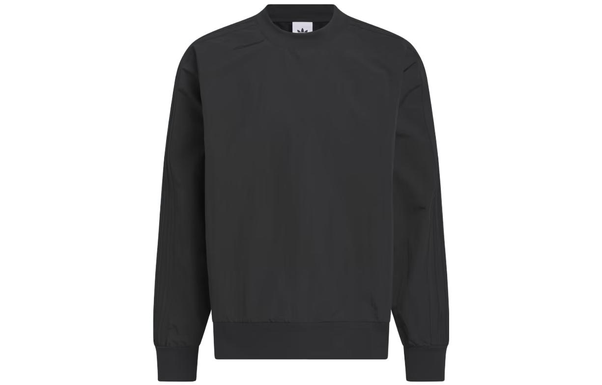 adidas Originals Skateboarding Pullover Logo Loose Fit Sweatshirt Black Unisex IJ0990