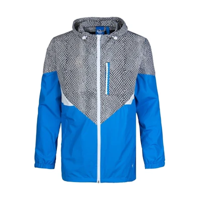 adidas Originals Snake Print Colorblock Hooded Jacket Blue - AC0479