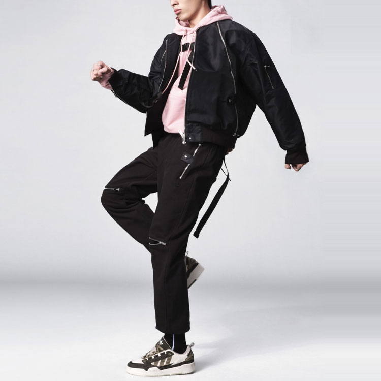 Purchase 阿迪达斯原创纯色飞行员夹克外套 HL6492