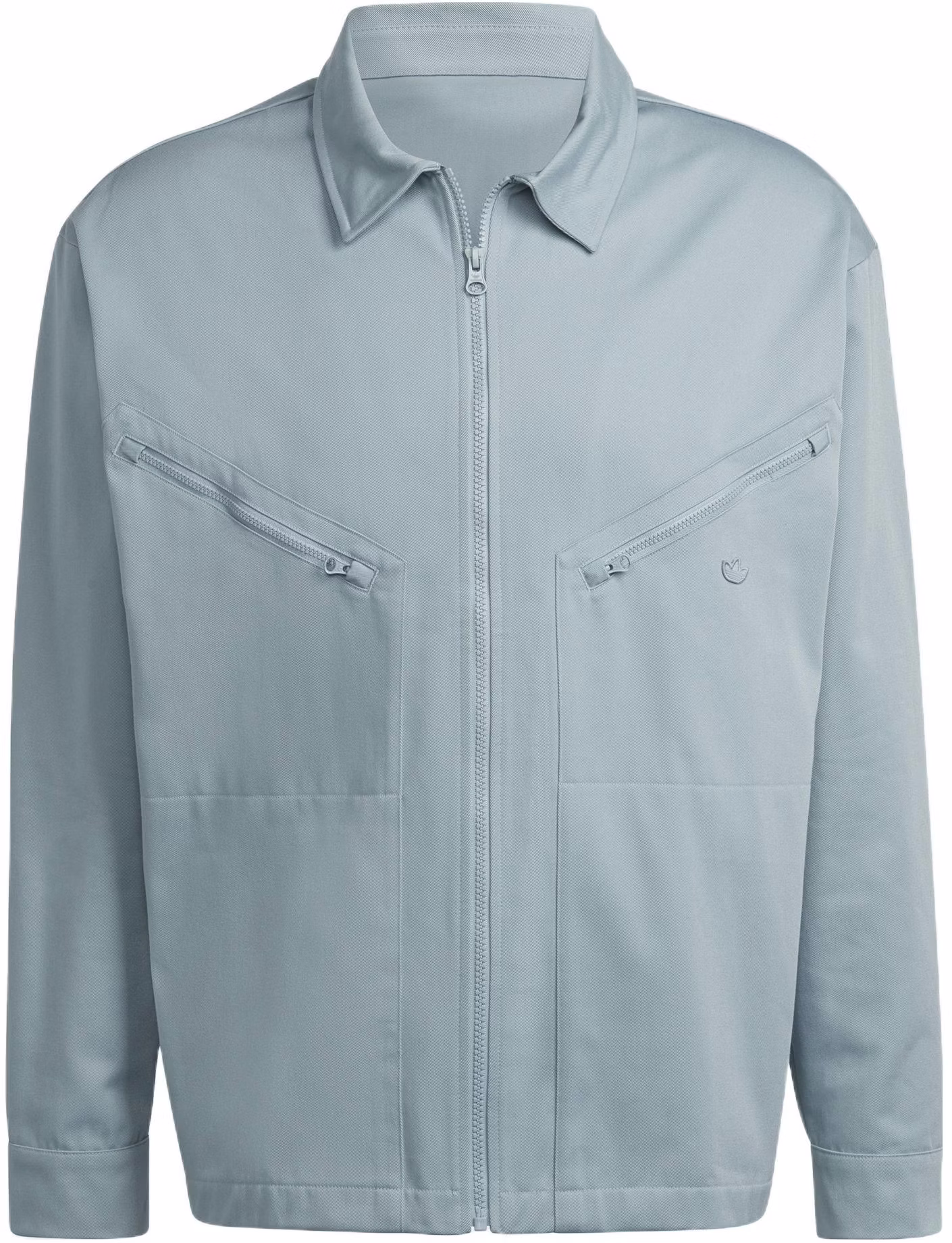 adidas-originals-solid-color-polo-collar-jacket-light-grey-hc-4539