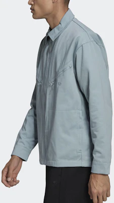 아디다스 오리지널스 솔리드 컬러 폴로 칼라 재킷 라이트 그레이 HC4539 Shop 아디다스 오리지널스 솔리드 컬러 폴로 칼라 재킷 라이트 그레이 HC4539