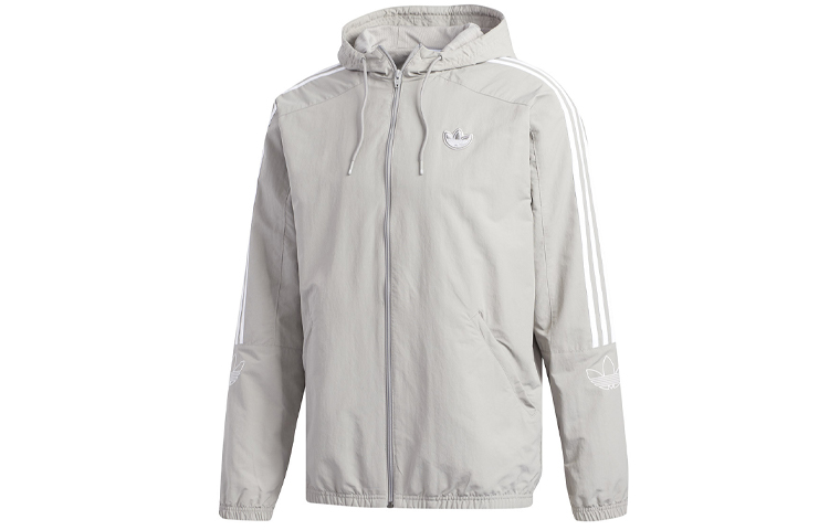 adidas Originals Solid Color Track Jacket Grey () ED4689