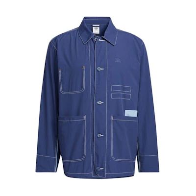 adidas Originals Solid Color Workwear Jacket Deep Blue (Japan Edition) HM8016
