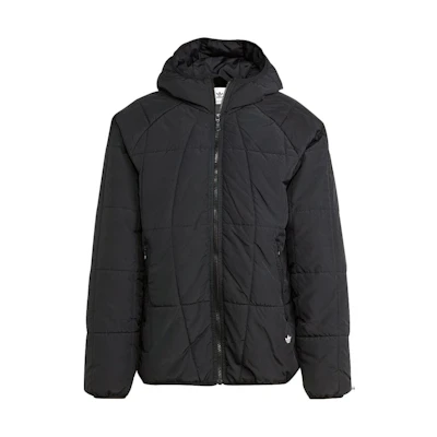 adidas Originals Solid Color Zip-Up Hoodie Jacket - Black IL2582