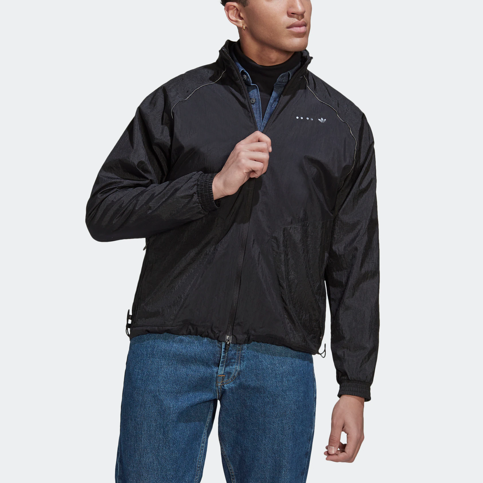 adidas Originals Solid Logo Embroidered Track Jacket HK2730 圖 5