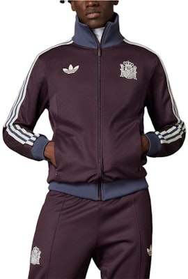 adidas Originals Spain Beckenbauer Track Top Retro Jacket Dark Maroon Stripes. IU2136 Shop adidas Originals Spain Beckenbauer Track Top Retro Jacket Dark Maroon Stripes. IU2136