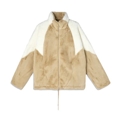 Adidas Originals Speed Fur Faux Fur Lined Jacket Brown Unisex Winter HF0702