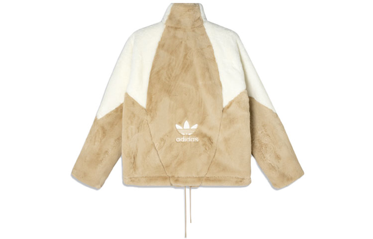 Adidas Originals Speed Fur Faux Fur Lined Jacket Brown Unisex Winter HF0702 圖 3