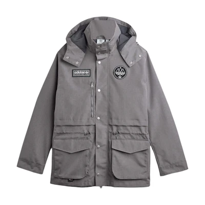 adidas Originals SPEZIAL FW24 FC Anorak Grey Hooded Jacket Casual Style JE6074