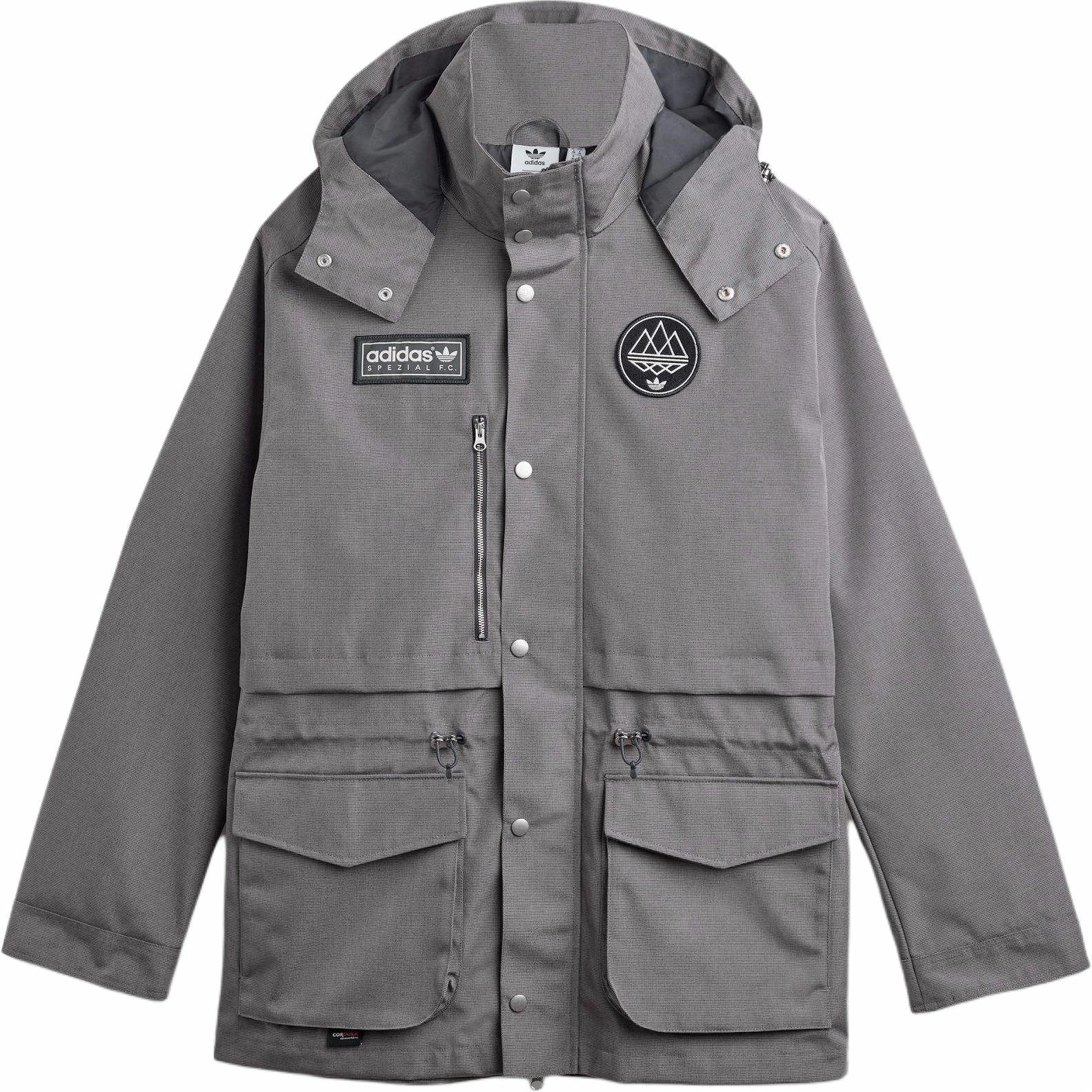 Order adidas Originals SPEZIAL FW24 FC 灰色連帽外套 休閒風格 JE6074