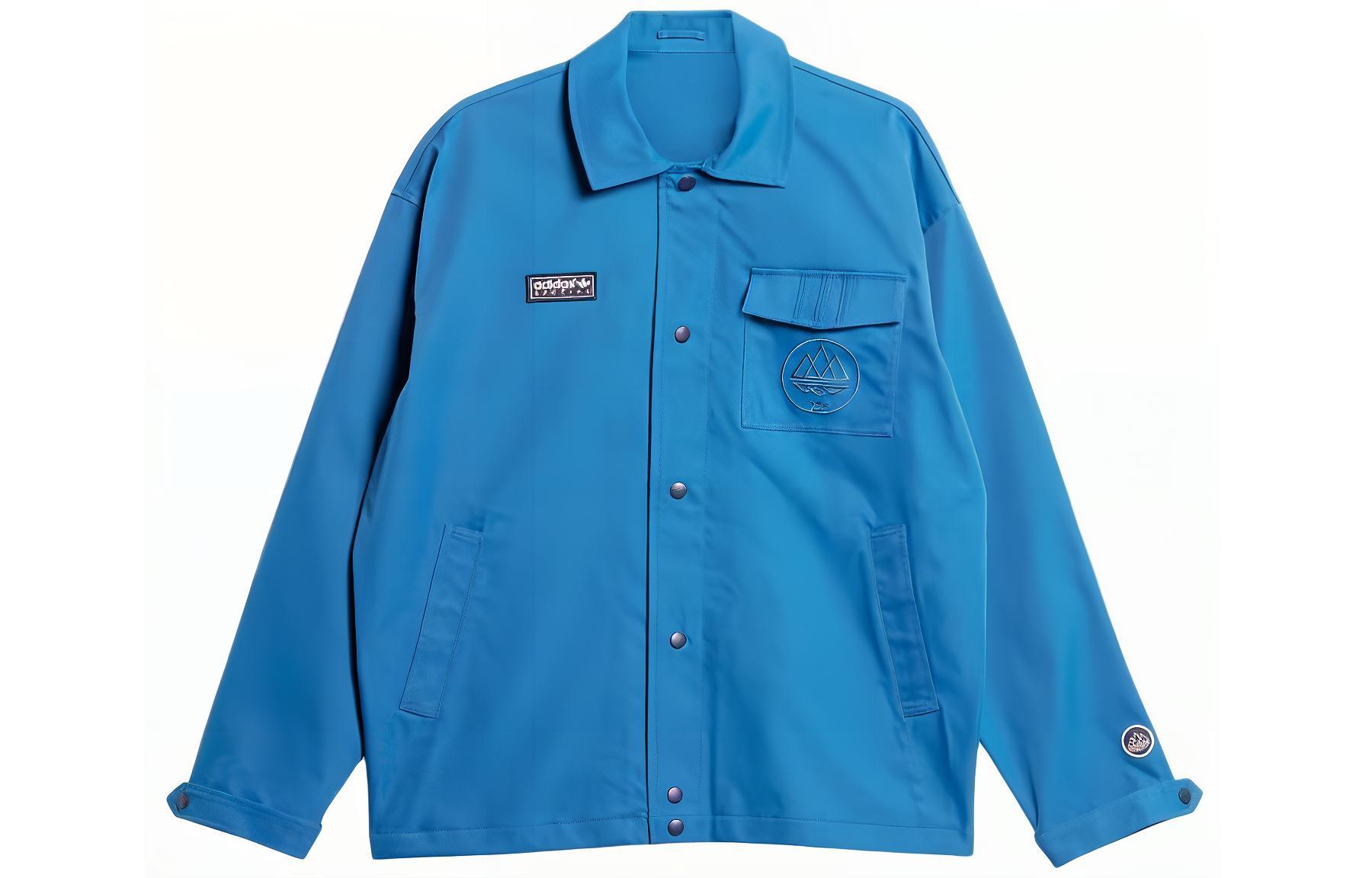 Order adidas Originals SPEZIAL SS24 藍色工裝多口袋長袖襯衫外套 IT4262