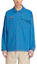 Shop adidas Originals SPEZIAL SS24 藍色工裝多口袋長袖襯衫外套 IT4262