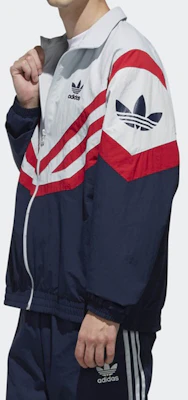 Adidas Originals Sportive Windbreaker Colorblock Jacket Navy EJ0947 Shop Adidas Originals Sportive Windbreaker Colorblock Jacket Navy EJ0947