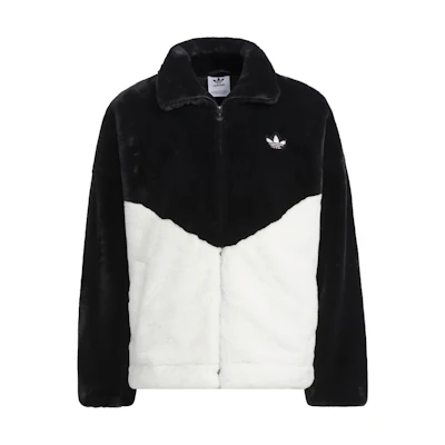 adidas Originals Sportswear Jacket Colorblock Logo Unisex Black White IN0981