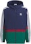 Order adidas Originals Sportswear Logo Print Striped Colorblock Hoodie Jacket Navy Men. IN0995