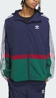 adidas Originals Sportswear Logo Print Striped Colorblock Hoodie Jacket Navy Men. IN0995 Lookbook adidas Originals Sportswear Logo Print Striped Colorblock Hoodie Jacket Navy Men. IN0995