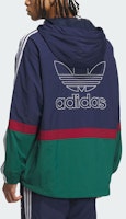 adidas Originals Sportswear Logo Print Striped Colorblock Hoodie Jacket Navy Men. IN0995 Shop adidas Originals Sportswear Logo Print Striped Colorblock Hoodie Jacket Navy Men. IN0995