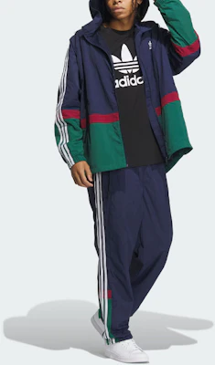 adidas Originals 男款 海軍拼接條紋印花連帽運動外套。 IN0995 Purchase adidas Originals 男款 海軍拼接條紋印花連帽運動外套。 IN0995