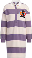 adidas Originals Sportswear Long Sleeve Dress - Dark Gray & Violet Colorblock IN1061 adidas Originals Sportswear Long Sleeve Dress - Dark Gray & Violet Colorblock IN1061