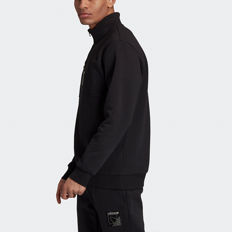 Purchase adidas Originals Sprt Icon 黑色四分拉鍊抓絨運動衫 GD5821