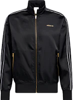 adidas Originals SPRT Retro Striped Zip-Up Logo Track Jacket Black Sportswear H31290 adidas Originals SPRT Retro Striped Zip-Up Logo Track Jacket Black Sportswear H31290