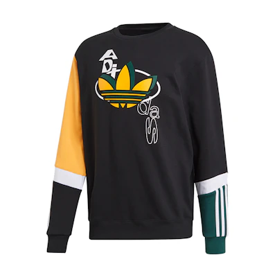 adidas Originals SPRT US FT Crew Black Pullover Sweatshirt GJ6749