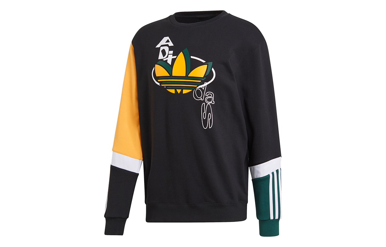 Order adidas Originals SPRT US FT Crew Sweatshirt Hitam Pullover Lelaki GJ6749