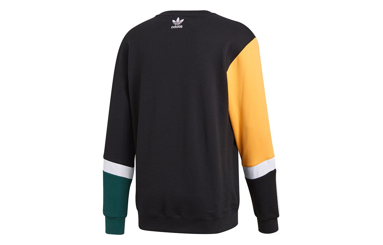 Lookbook adidas Originals SPRT US FT Crew Sweatshirt Hitam Pullover Lelaki GJ6749