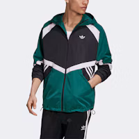 Shop adidas Originals SPRT US WB 1 綠色連帽外套 GJ6736