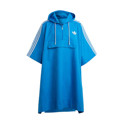 adidas Originals SS23 Adicolor 70s Retro Monogram Poncho Blue Jacket IP6977