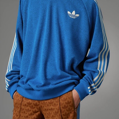 adidas Originals SS23 Adicolor 70s Retro Pullover Sweatshirt Blue for Men. IP6989 Sizing adidas Originals SS23 Adicolor 70s Retro Pullover Sweatshirt Blue for Men. IP6989