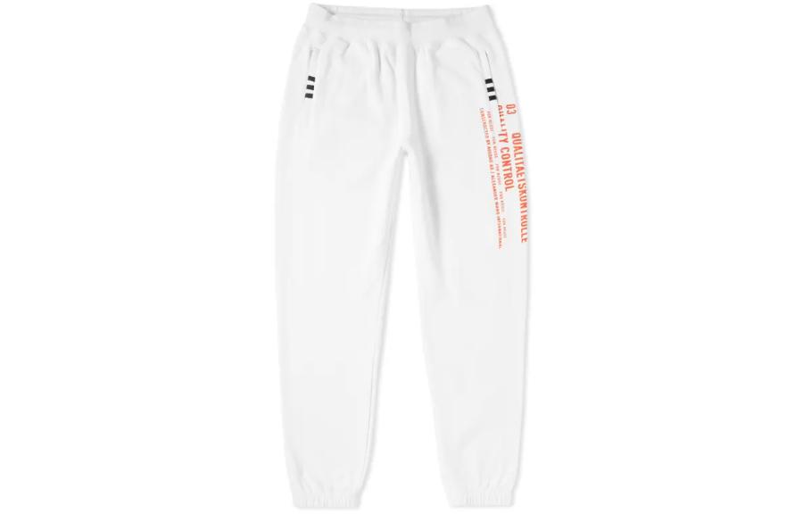 Order Pantalones Jogger adidas Originals SS23 Blancos con Estampado de Letras Casual. DM9857