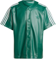adidas Originals SS24 Faux Leather Adicolor Logo Shirt Forest Green Tee. IZ4047 adidas Originals SS24 Faux Leather Adicolor Logo Shirt Forest Green Tee. IZ4047