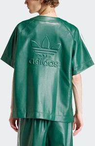 adidas Originals SS24 假皮革 Adicolor 標誌襯衫 森林綠 T恤 IZ4047 Shop adidas Originals SS24 假皮革 Adicolor 標誌襯衫 森林綠 T恤 IZ4047