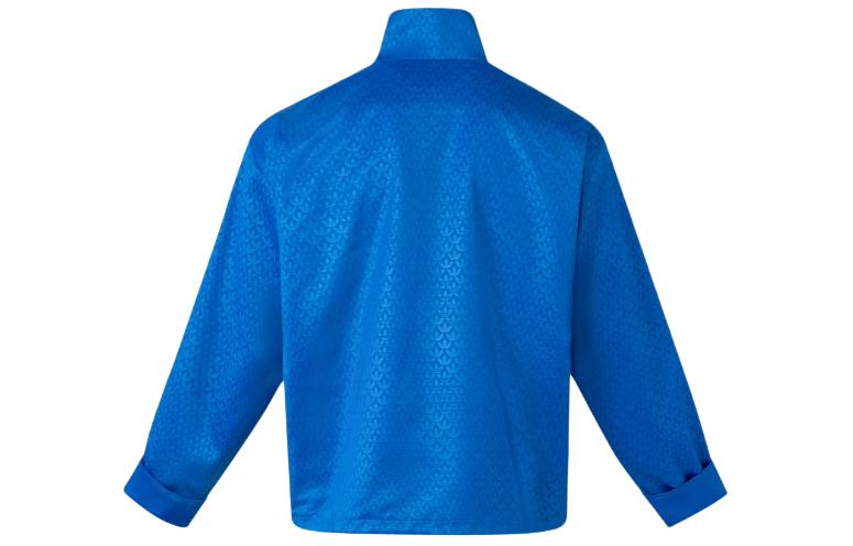 Lookbook adidas Originals SS24 復古條紋立領外套 藍色 男女款 JC9263