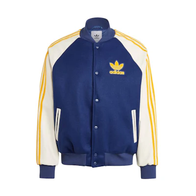 adidas Originals SST Bomber Jacket Blue Three-Stripes Loose Fit. IL2574