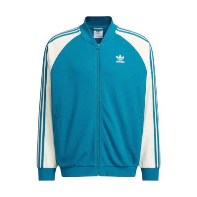 adidas Originals SST Colorblock Logo Track Jacket Blue Long Sleeve IX4241