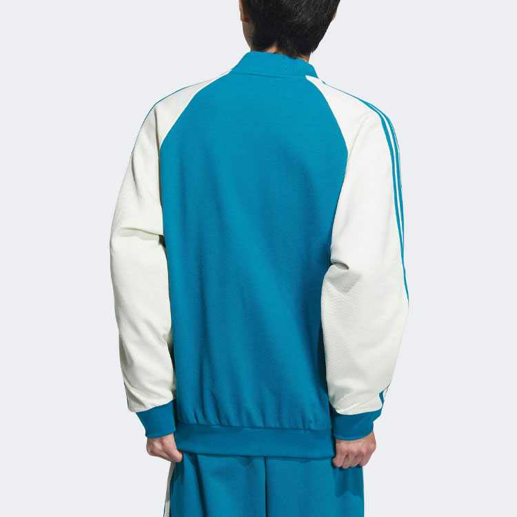 adidas Originals SST Colorblock Logo Track Jacket Blue Long Sleeve IX4241 圖 4
