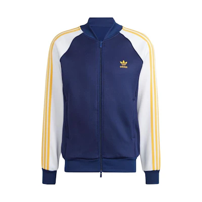 adidas Originals SST Retro 3-Stripes Colorblock Jacket Men’s Navy Blue IM4460