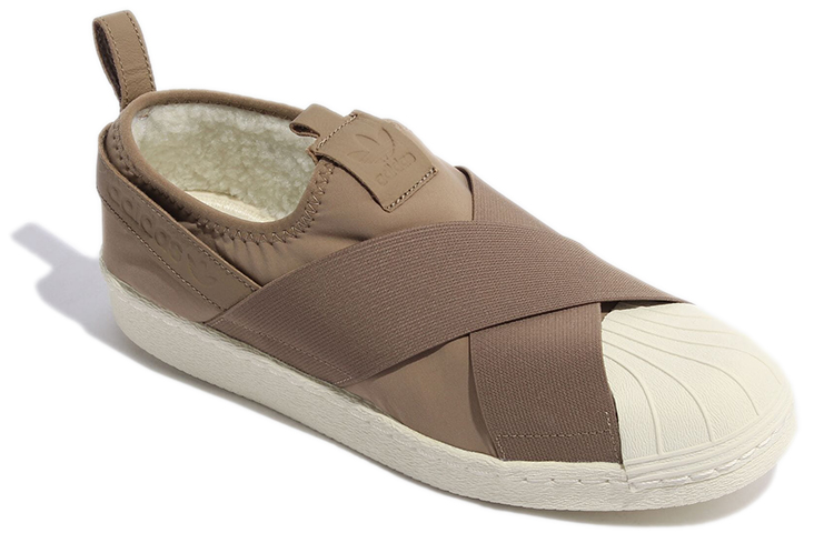 Lookbook adidas Originals SST Slip-On Fleece 'Marrón' GX1365