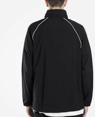 阿迪达斯 Originals SST 黑色复古三色条纹风衣夹克 CW1309 Details for 阿迪达斯 Originals SST 黑色复古三色条纹风衣夹克 CW1309
