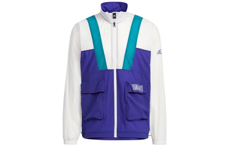 adidas Originals St Ltwind Track Jacket Blue White Breathable Casual Wear HE9931