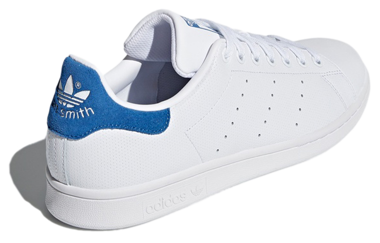Shop adidas originals StanSmith 藍尾 低筒 板鞋 男女款 白色