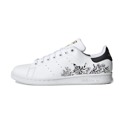 adidas originals Stan Smith Black Floral /Black 'White'