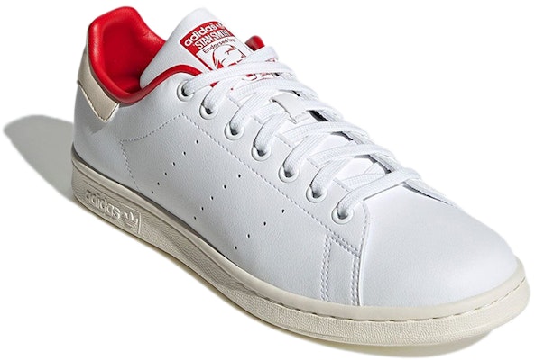 adidas Originals Stan Smith Kasual Retro Kasut Skateboard Putih Merah Unisex 'White Red' GY1911 Lookbook adidas Originals Stan Smith Kasual Retro Kasut Skateboard Putih Merah Unisex 'White Red' GY1911