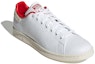 Lookbook adidas Originals Stan Smith Kasual Retro Kasut Skateboard Putih Merah Unisex 'White Red' GY1911
