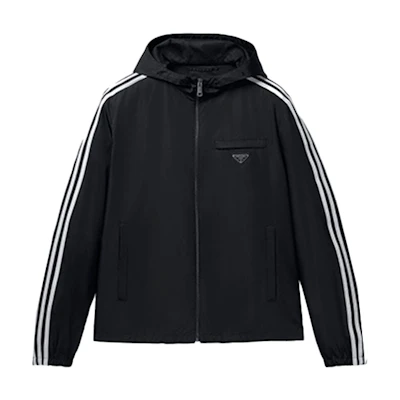 adidas Originals Striped Hooded Track Jacket Men’s Black HN3987