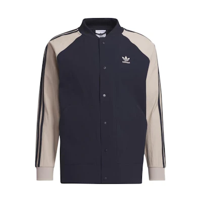 adidas Originals Striped Logo Print Track Jacket Legend Ink Blue IC5543