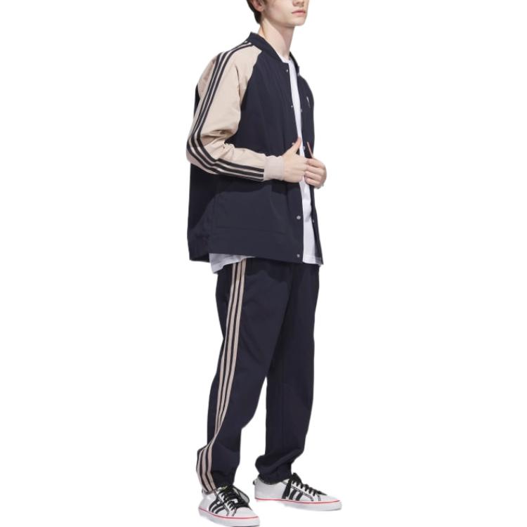 Purchase 아디다스 오리지널스 스트라이프 로고 프린트 트랙 자켓 레전드 잉크 블루 IC5543