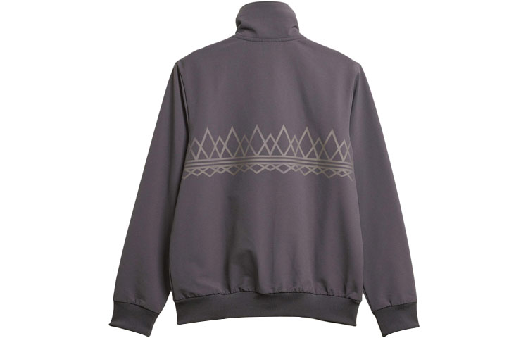 Lookbook adidas Originals Suddell Geometric Print Stand Collar Jacket Grey IN6754